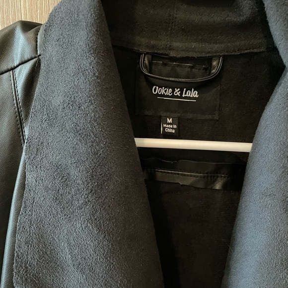 Leather open jacket - Picture 2 of 2